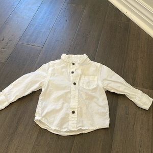 Cat & jack white button down toddler shirt 18M